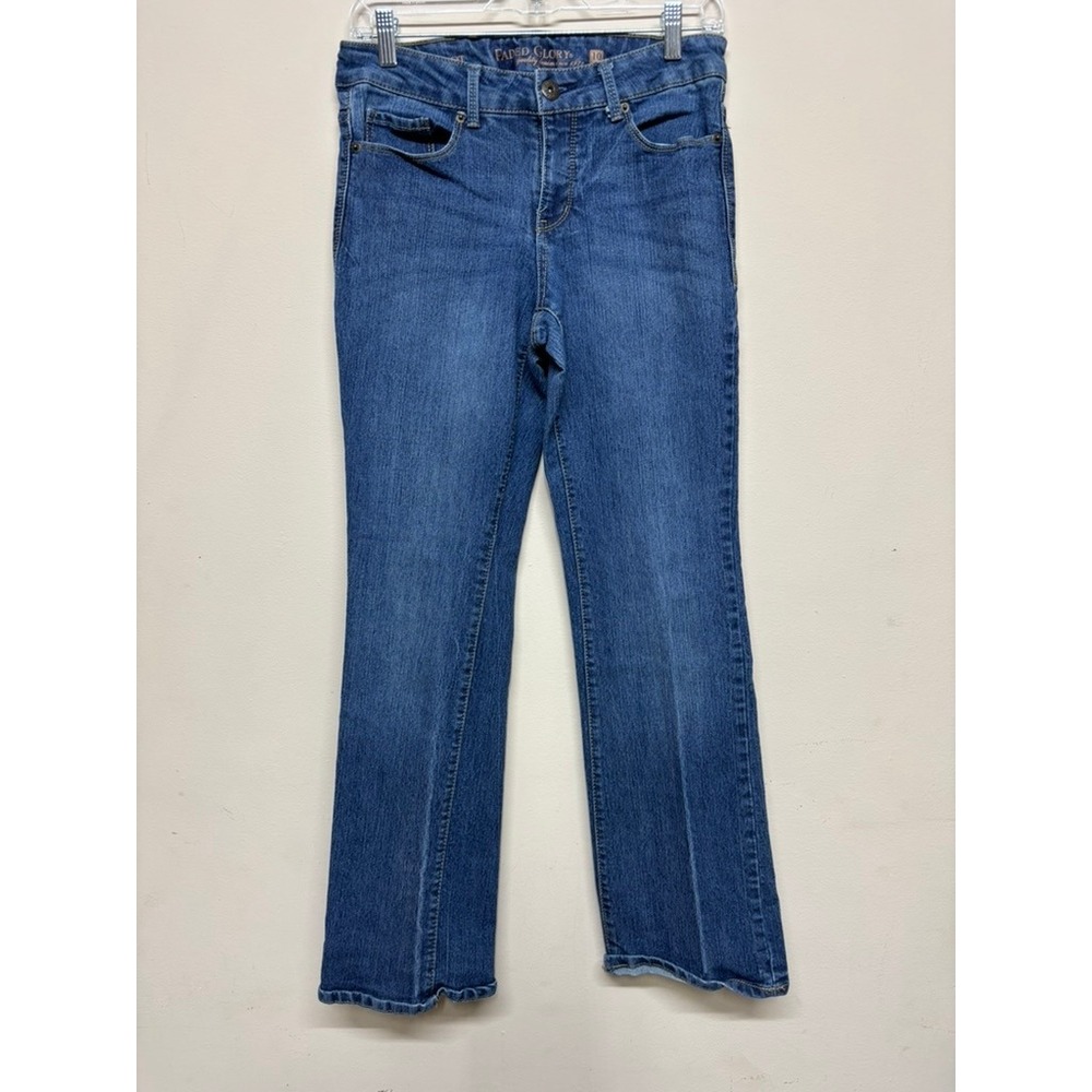 Faded Glory Bootcut Jeans Size 10A Medium Wash Stretch Denim‎ Casual Everyday